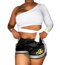 Load image into Gallery viewer, Black “Jersey Sin&quot; Shorts