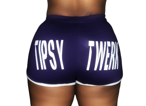 Purple Bliss Tipsy Twerk shorts