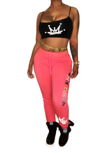 Load image into Gallery viewer, Coral Jem Drip Regular Fit Joggers