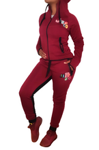 Load image into Gallery viewer, Burgundy Jiff Co SlimFit Unisex Track Set