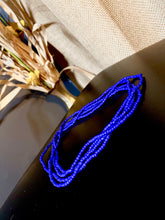 Load image into Gallery viewer, Nipsey Blue Elastic waist beads set