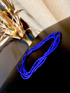 Nipsey Blue Elastic waist beads set