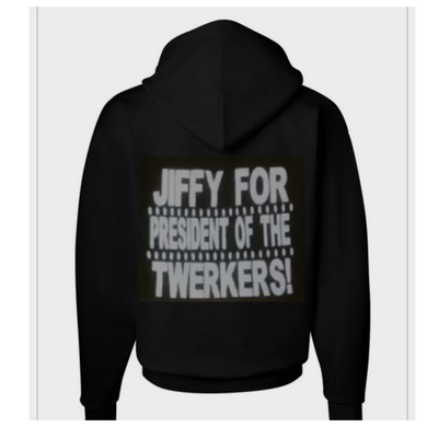 Presidential Reflective Hoodie “Jiffy For President Of The Twerkers!”