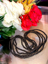 Load image into Gallery viewer, Black Night Elastic waist beads set