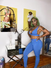 Load image into Gallery viewer, Concrete Blue Quarentine Bae Two Piece Set