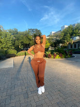 Load image into Gallery viewer, Brown Chill High Waist Set