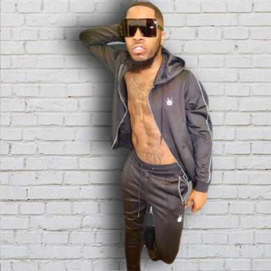 Black Derrick Jogging Suit