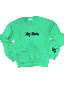 Living & Glowing Unisex Crewneck Sweater